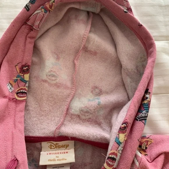 Disney Slumber Collection Munki Munki Onesie Pajama Suite Jumpsuit Pink Medium - Picture 12 of 14